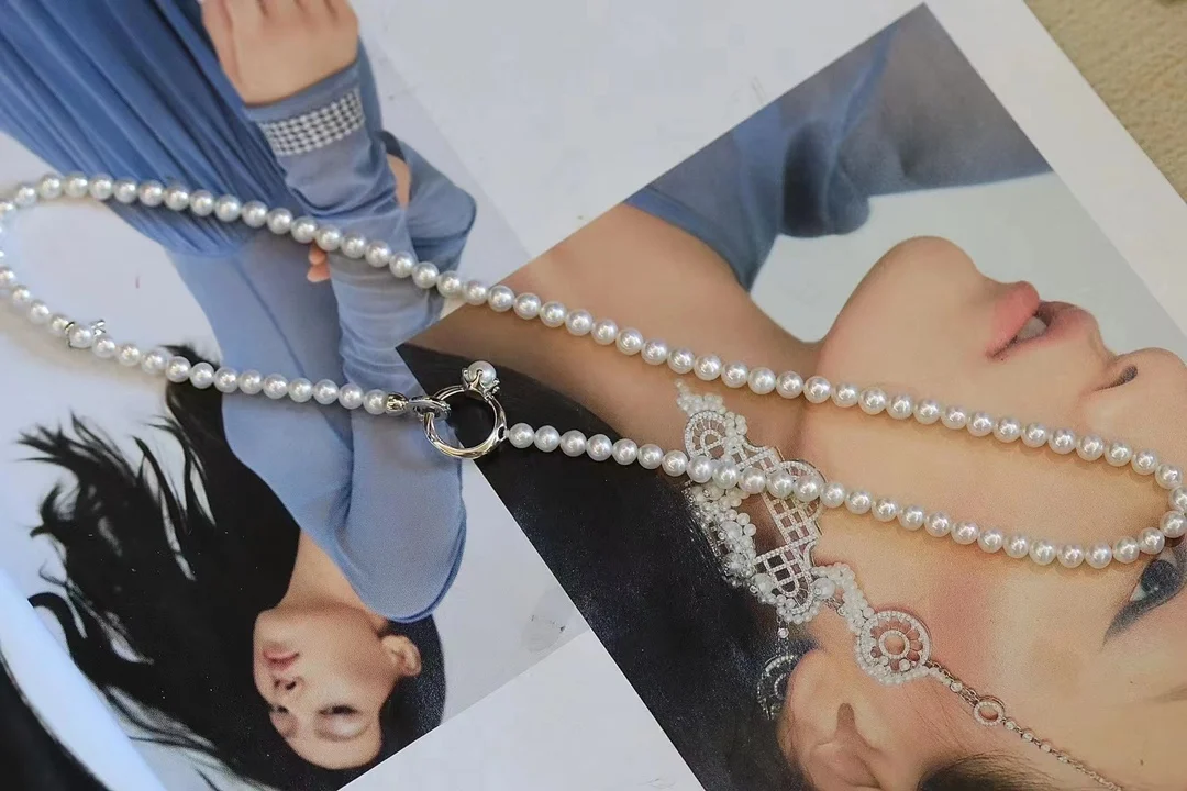 2024 custom 4-5mm real pearl necklace cheap women necklace price