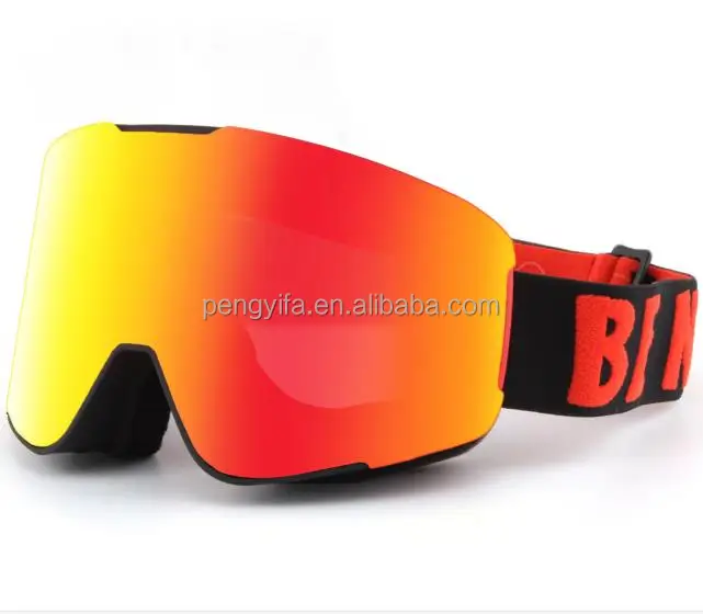 sports High quality customized snow glasses snowboard goggle elastic straps ski googles