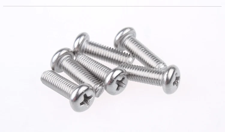 Cross Flat Head Screw Fastener High Quality Din 965  Black Plain Silver Blue Style Surface Finish Color ZINC