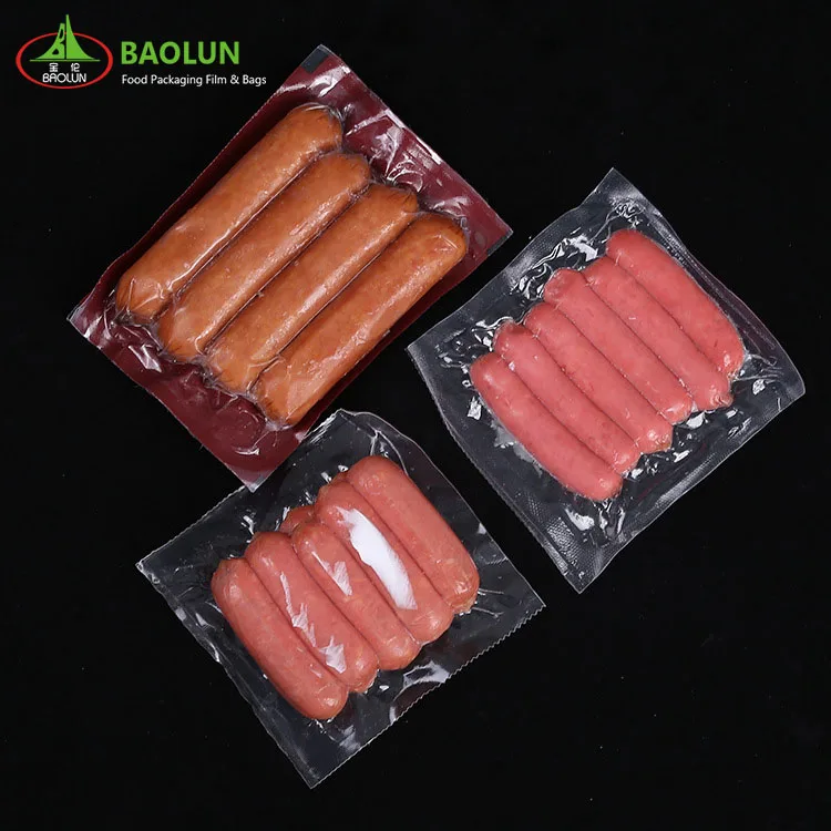 Multi 7 layer co-extruded plastic shrink tube film heat sealing frozen vacuum shrink film bag for food