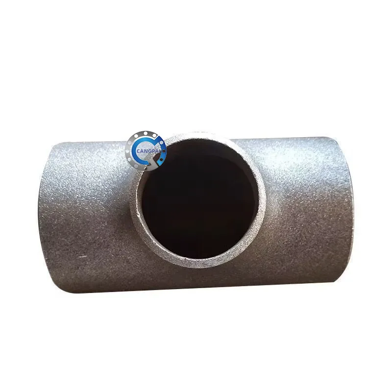 CANGPAI ASTM/ASME A234 Wpb промышленная углеродистая сталь прямой тройник 4 дюйма