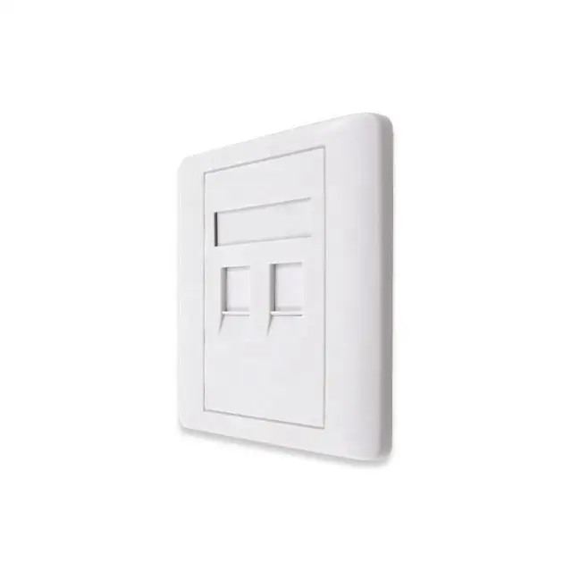 Панель 1 2 4 порта модульная лицевая пластина тип 86 Cat5 Cat6 Rj45 Keystone