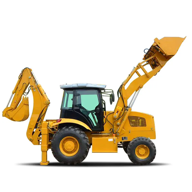 Good selling mini front loader backhoe 4X4 backhoe wheel loader for sale