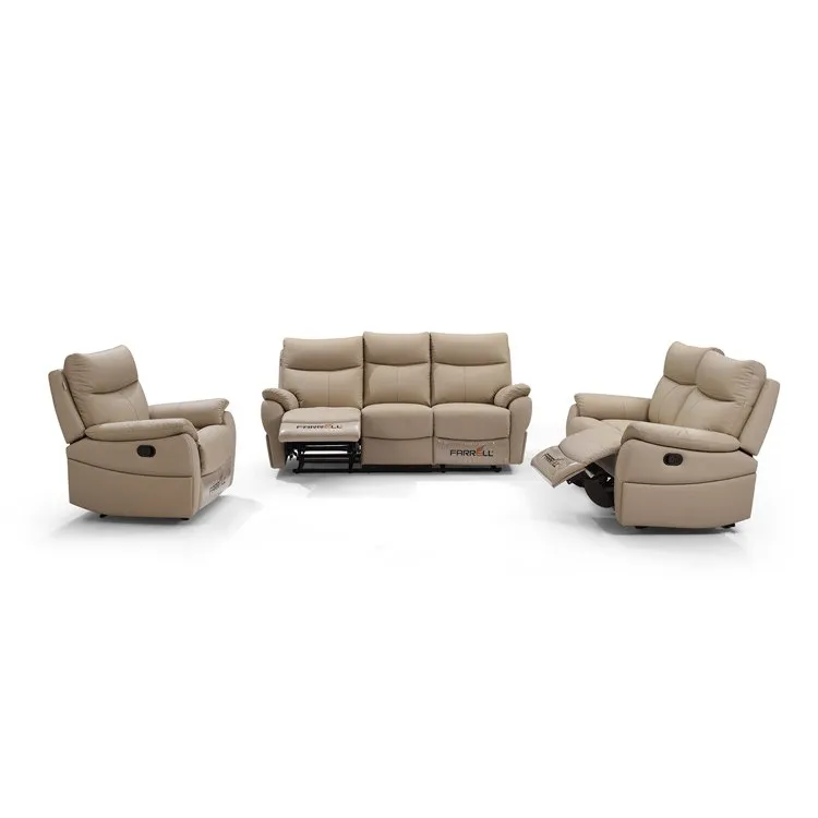 Factory direct sale American style family leather corner sofa leather electric sofa combination