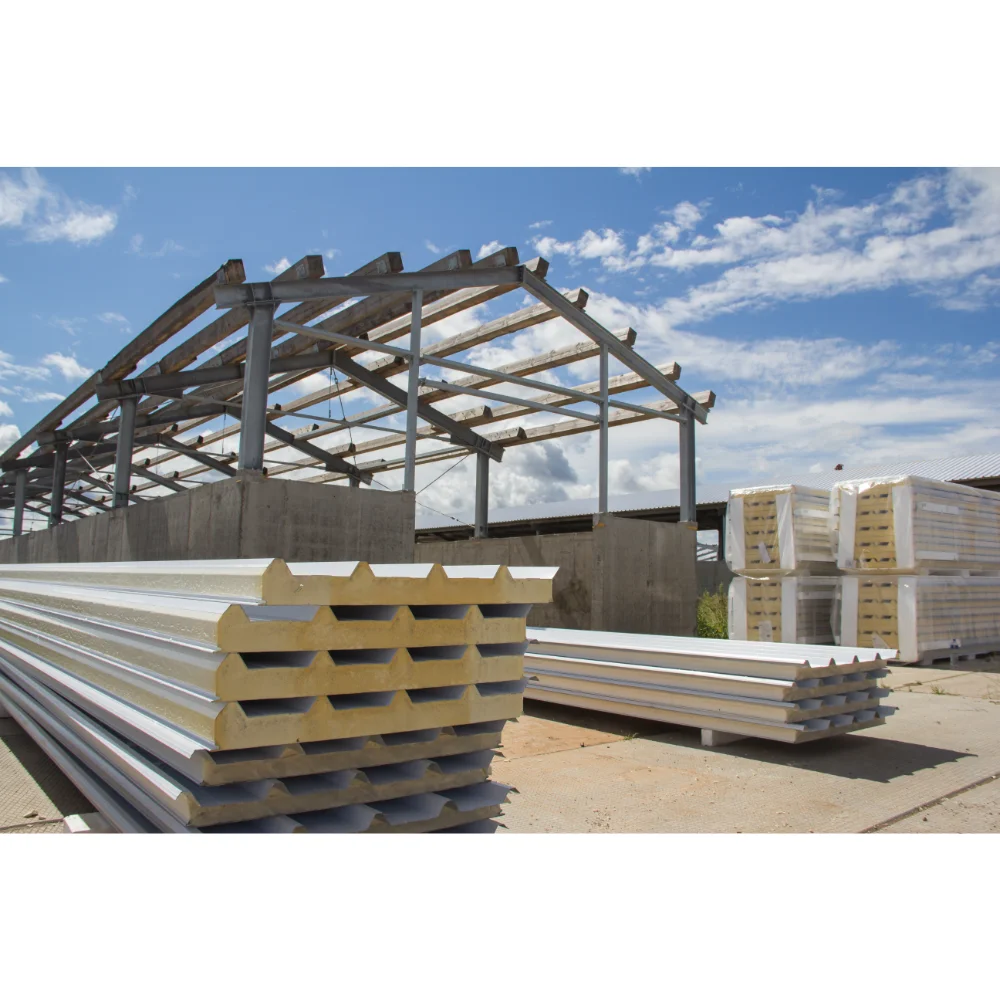 2024 hot sale sandwich panel production line sandwich panels machine discontinuous pu foam sandwich panel machine