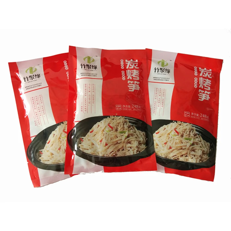 Promotion of traditional craft bamboo shoots tender and crispy charcoal grilled bamboo shoots