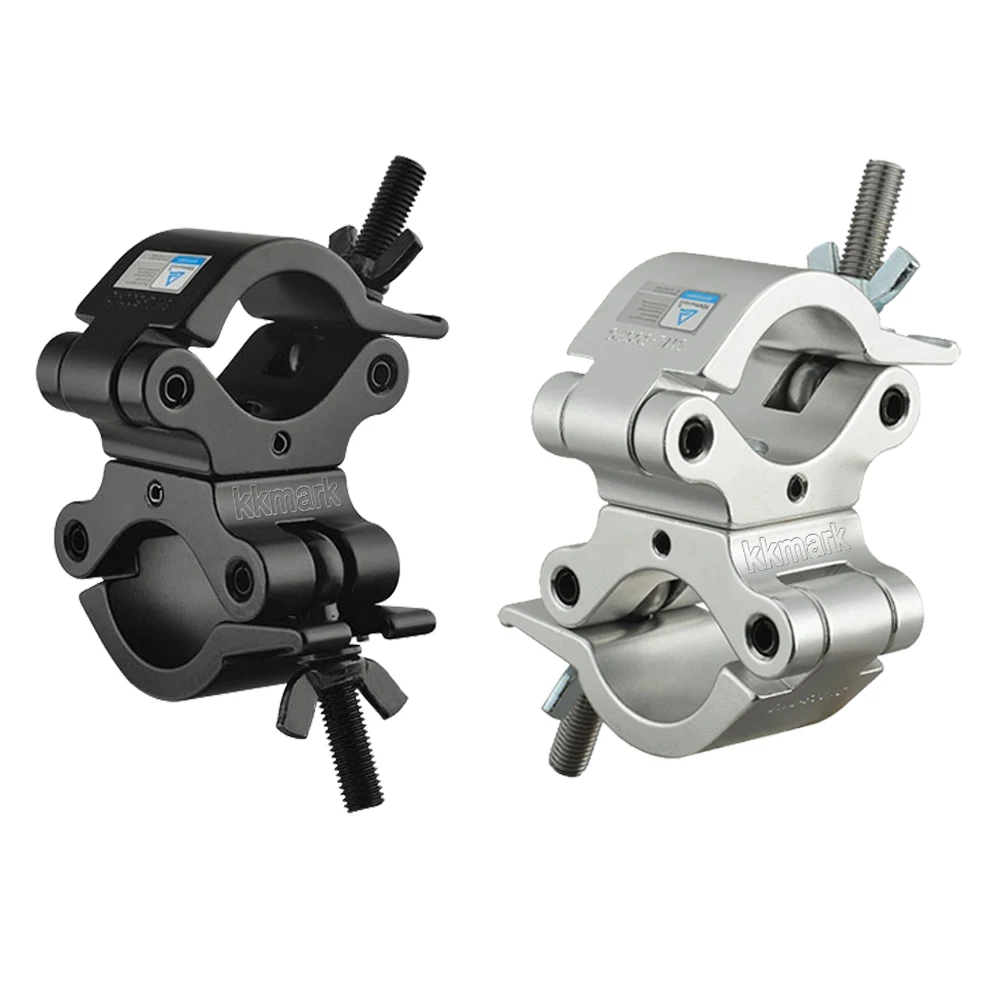 Dragonstage TUV Certificated Heavy Duty 500KG 50mm Tube Aluminum Double Pro Swivel Truss Clamp for Construction