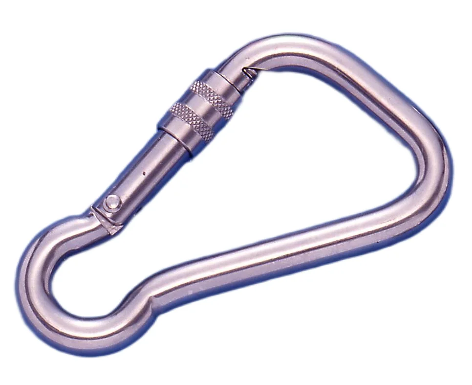 Rigging hardware 304 stainless steel spring safety hook climbing hook key chain hook