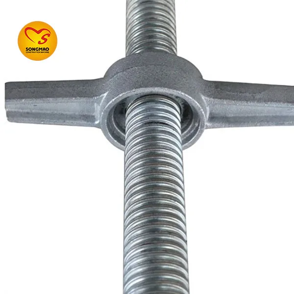 Songmao Q235 Galvanized Pipe Screw Props Jack Base of Scaffolding Accessories