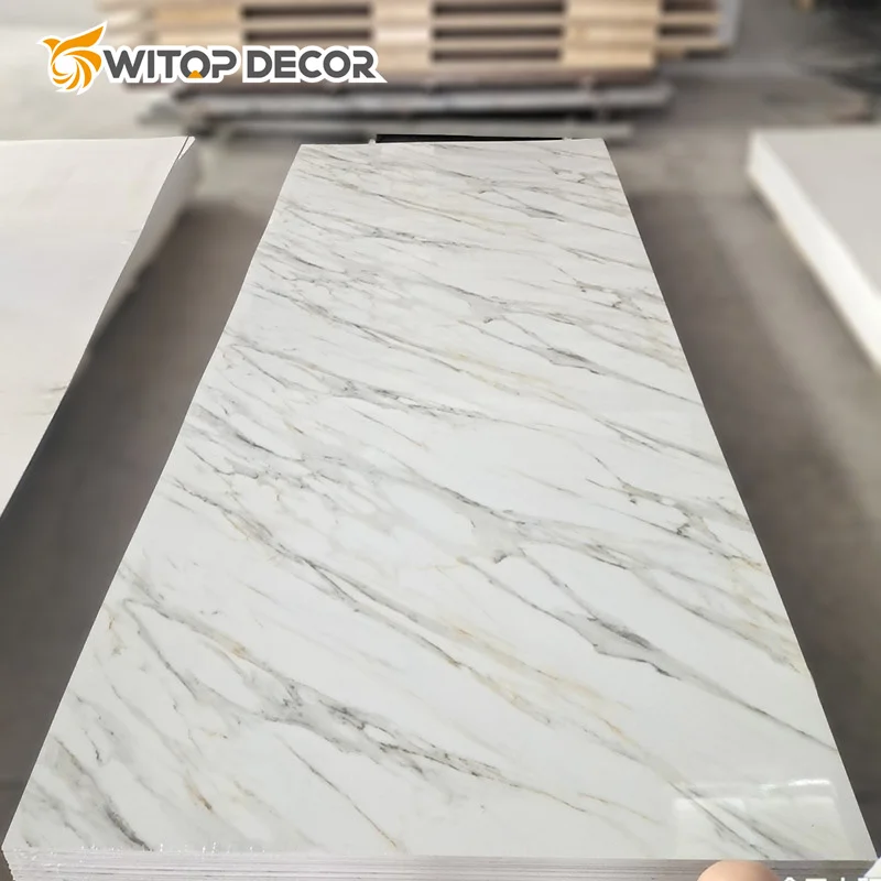 Flexible plastic 3mm Wall Covering waterproof pvc wall marble panel sheet marble alternatives