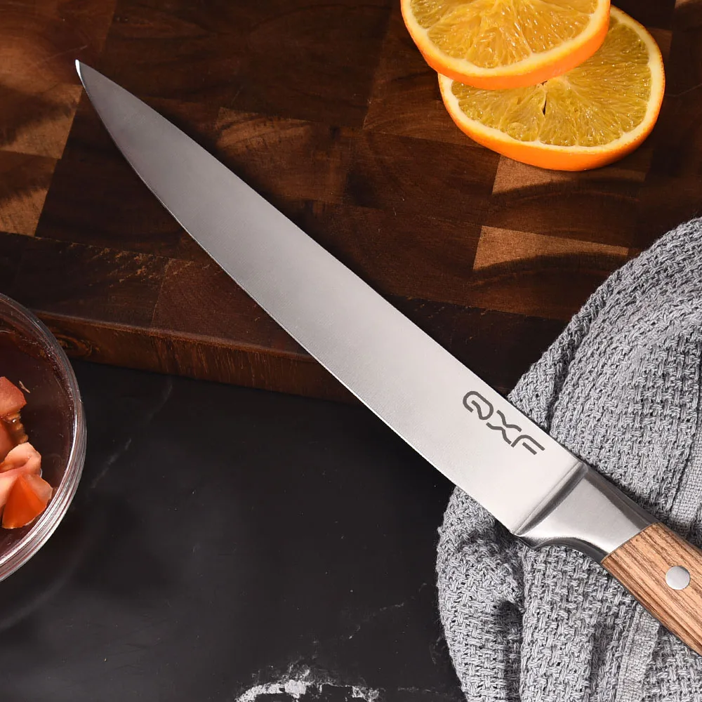 Hot Selling Steel Kitchen Knife New Design Cleaver Knife Carving Knife with Zebra Wood Handle