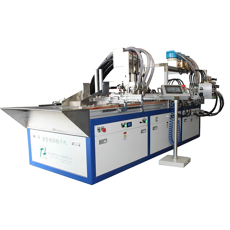 Automatic Magnet Drilling Punches Holes And Pasting Machines With 2 Glue Head