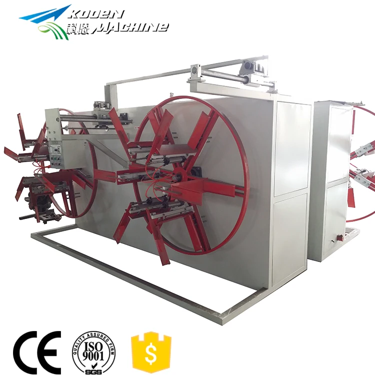 PVC pipe coiling winding machine with single and double disk