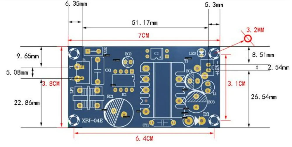 Плата модуля импульсного источника питания 24 Вт переменного тока 100-265 в постоянный ток В 1A для замены ремонта 5 9 12 15 1 А 2 источник