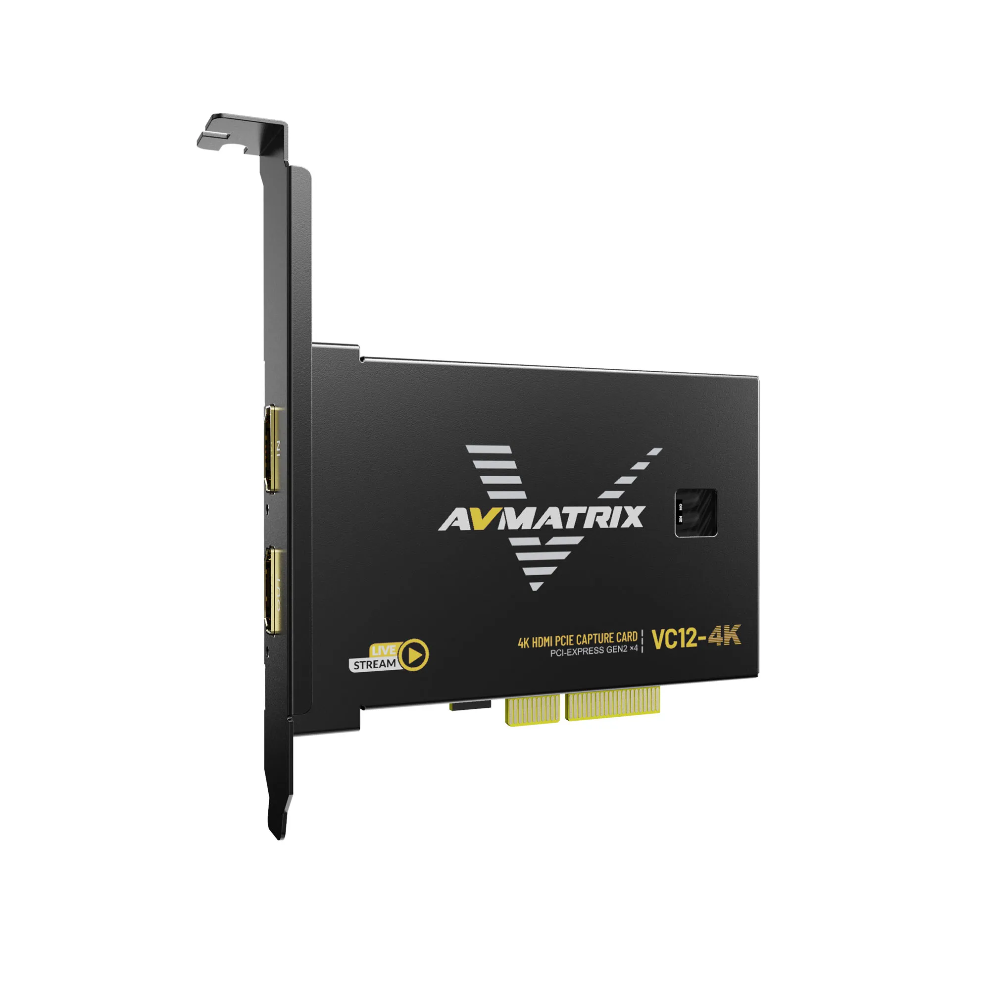 AVMATRIX VC12 4K PCIe Gaming Content Creating and Streaming HIgh Bandwidth Low Latency HDMI PassThrough PCIE Capture Card