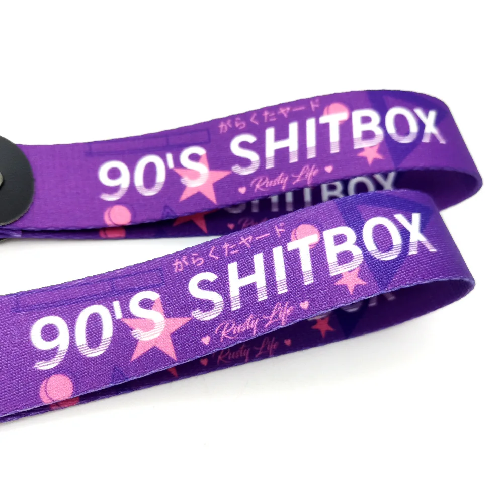 JDM cultural keychain car motorcycle scooter keychain wrist strap anti-lost short lanyard