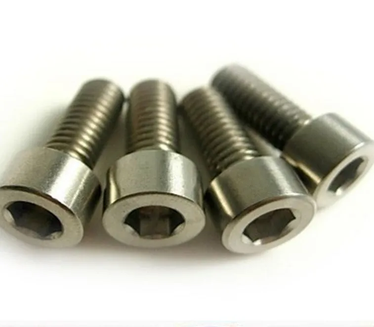 custom titanium bicycle pedal axles screws bolts in titanium screws and nuts