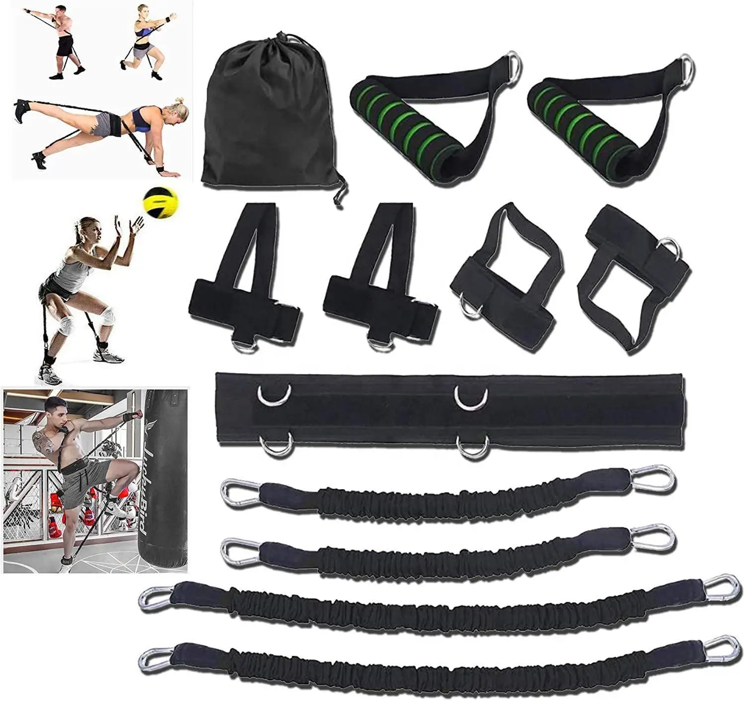 Adjustable Waist Belt arm leg speed agility resistance trainer band for explosive power training Resistance Training