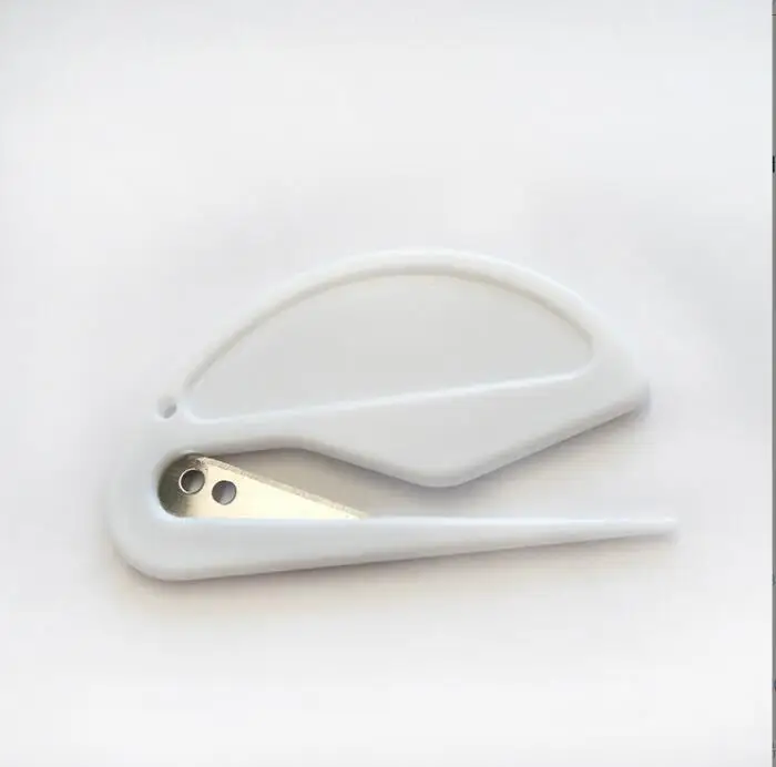 Цветные круглые квадратные открывалки для писем, пластиковый нож для конвертов и бумажных отправлений