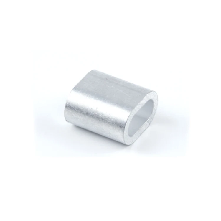 8 Shape Fencing Clamp Aluminium Crimp Sleeves Aluminum Sleeves For Crimping Steel Wire Rope Ferrule