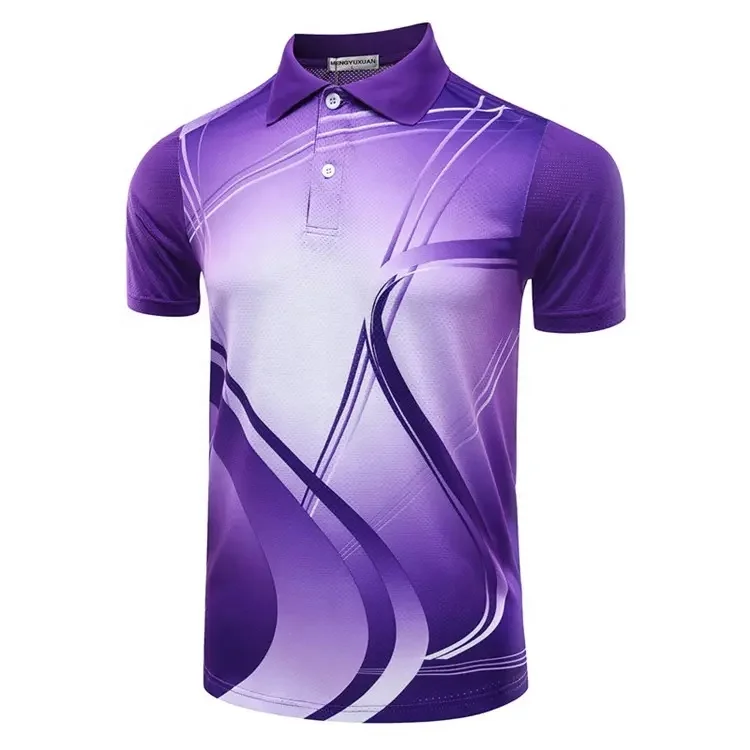 Custom sublimation custom printing logo t-shirt polo shirts plain golf/badminton polo blank t shirt basic tshirts with logo