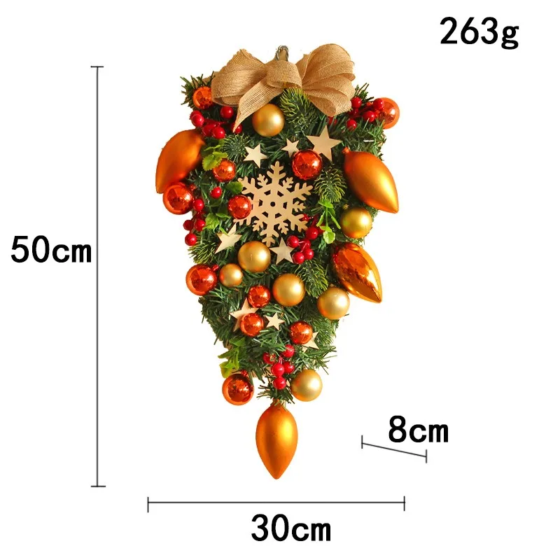 Festival wall decoration christmas decoration supplies 50cm artificial christmas wreath