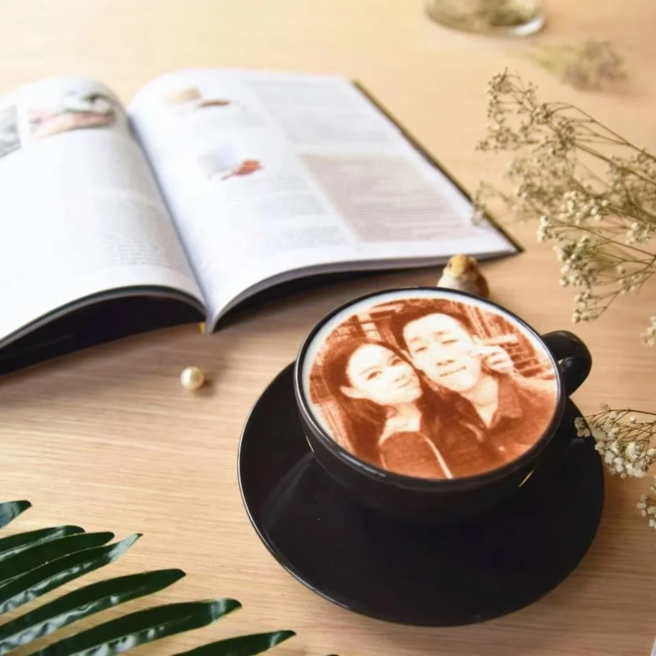 WISEPRINT Automatic Evebot Coffee Art Printer Hd Selfie Coffee Printer Edible DIY Picture Printing Machine