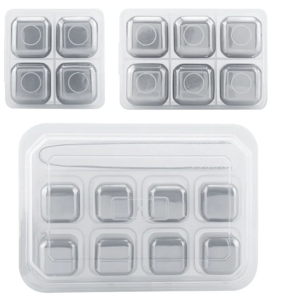 Bar Accessory Metal Portable Stainless Steel Reusable Ice Cubes for Whisky
