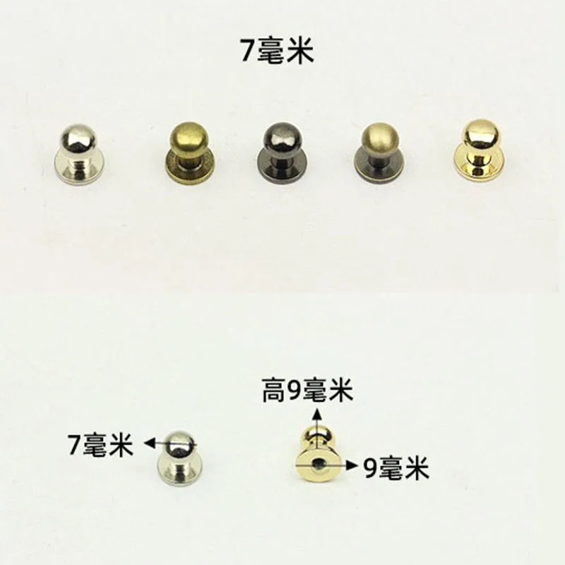 Head Screw Leather Craft Rapid Rivet for Clothing Shoes Belts Bags Dog Collars Leather Craft Rapid Rivet