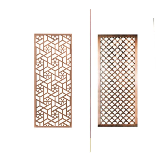 Garden Fencing Trellis Gates  Courtyard Aluminium Laser Cut Gates Perforated Garden Gates Decorative Aluminum Fence