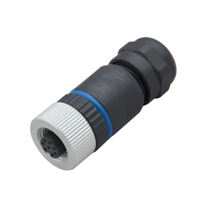 M12 connectors male female A B C D Xcoding cable Solder Assembly type 3 4 5 8 12 pin waterproof connector