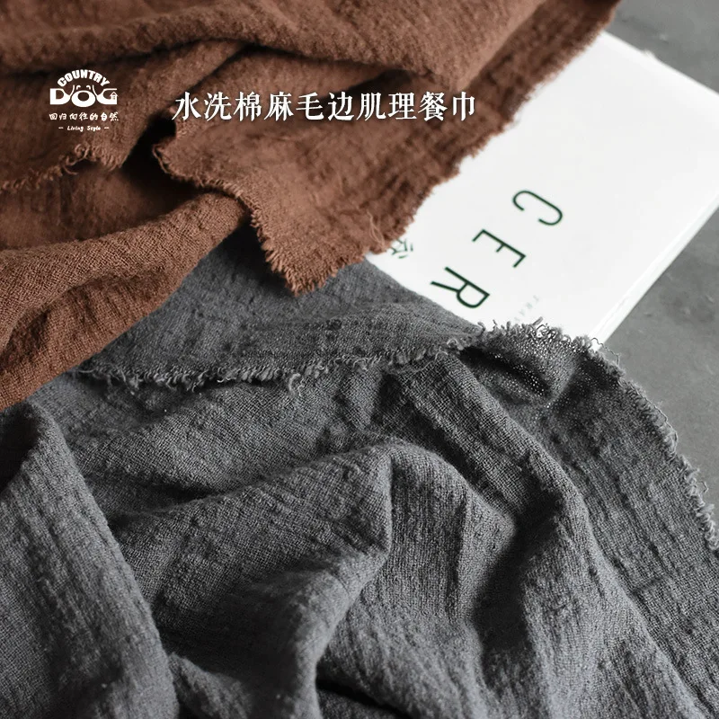 Chic Wedding napkins decoration event table napkin stone washed dusty blue napkins