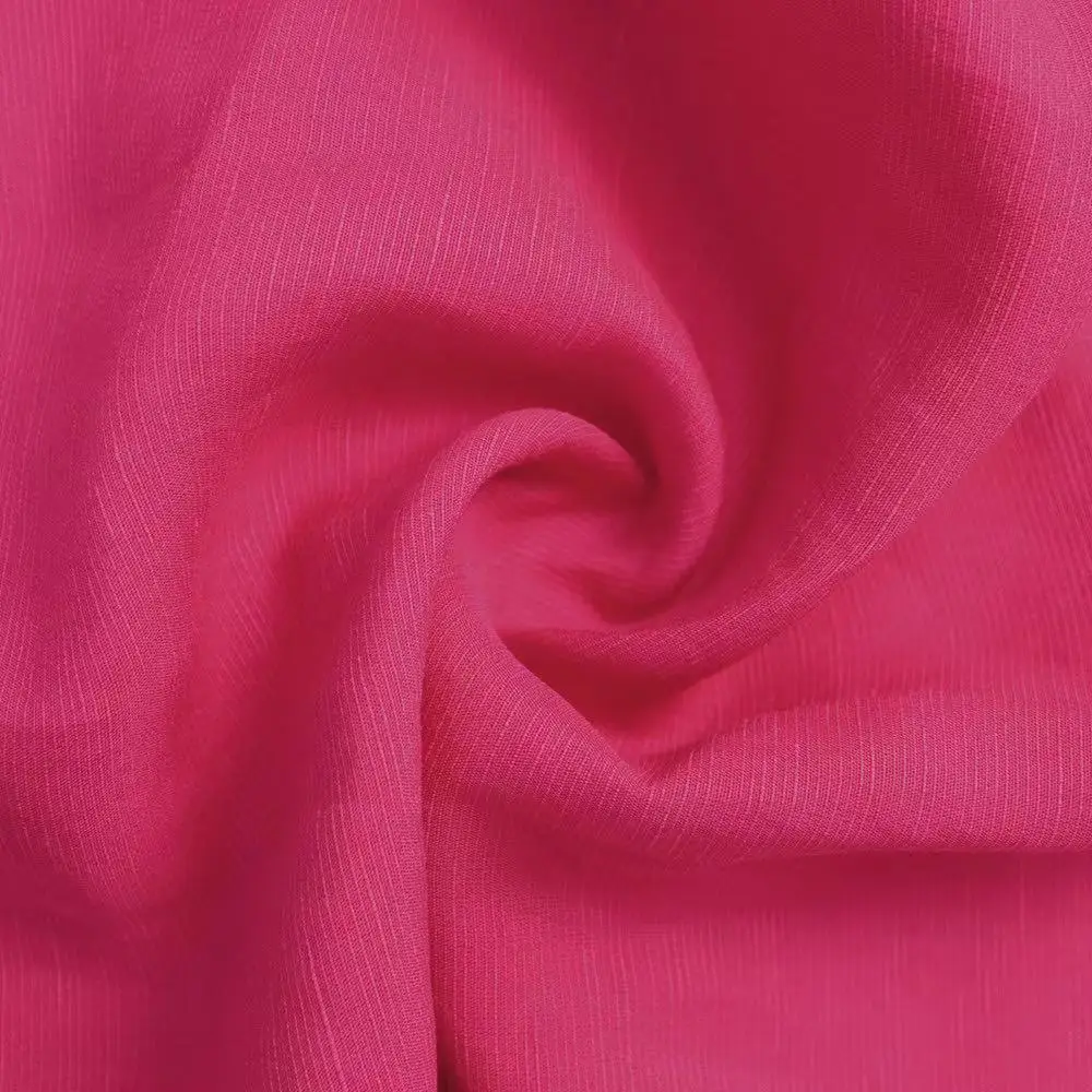 E28 Breathable Stain Repellent fabric Tencel Linen Georgette soft linen cotton fabric for dress