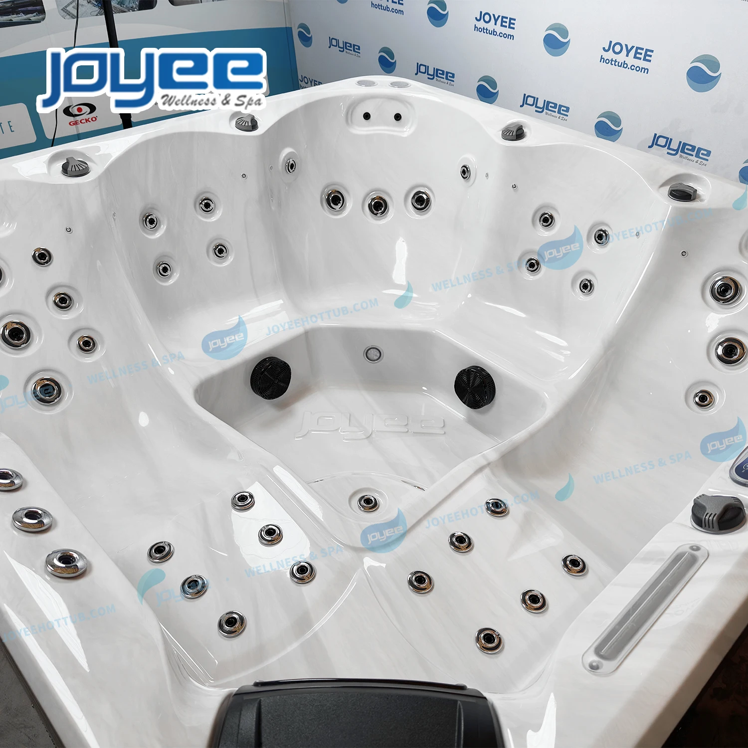 JOYEE Hydrorelax Luxury Hot Tub Jaccuzi Outdoor Spa 5 Person Hidromasaje Bathtubs Square Acrylic Soaking Jaccuzi whirlpool pool