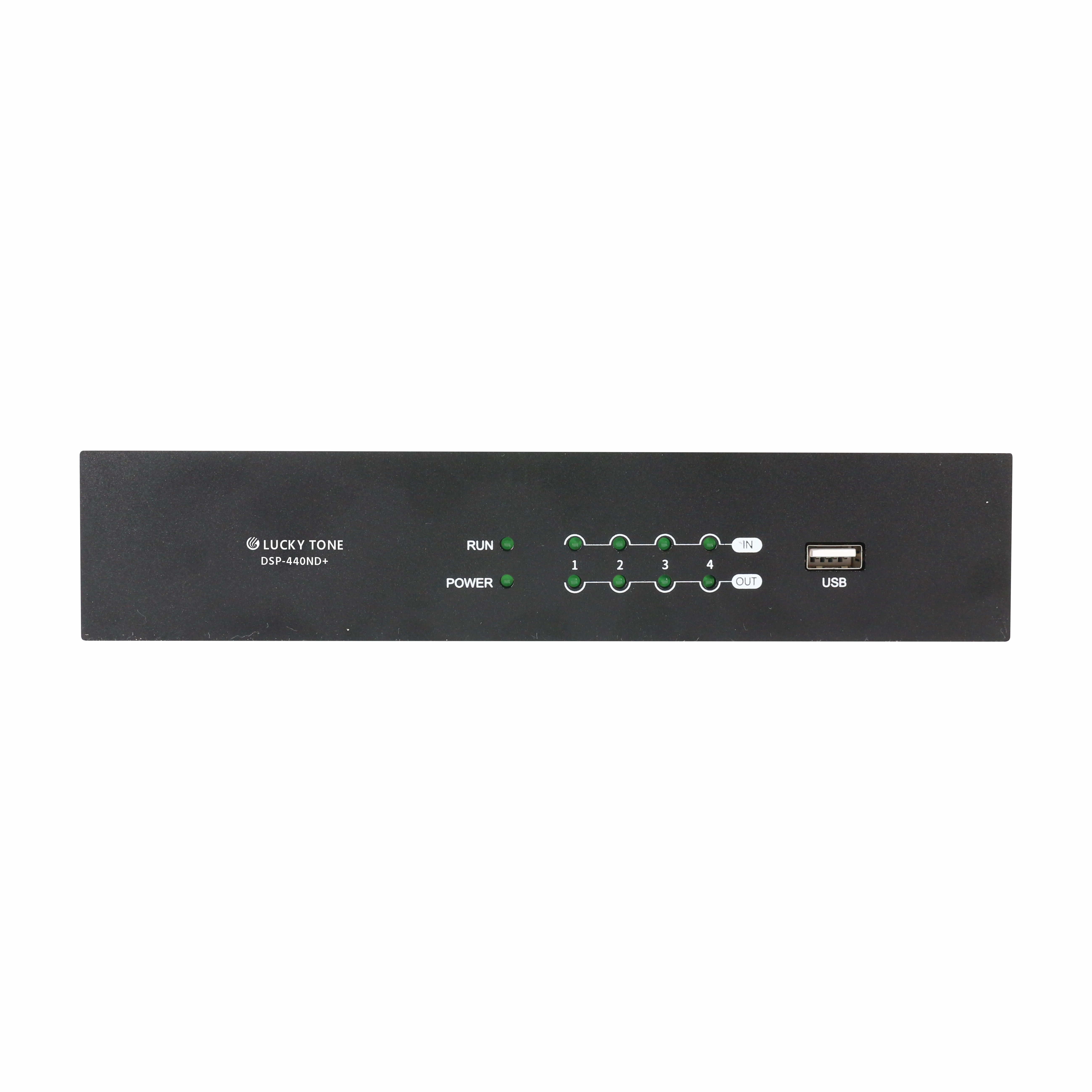 Аудиопроцессор Dante 4 в Out DSP с USB звуковой картой для воспроизведения музыки/записи и видеоконференции