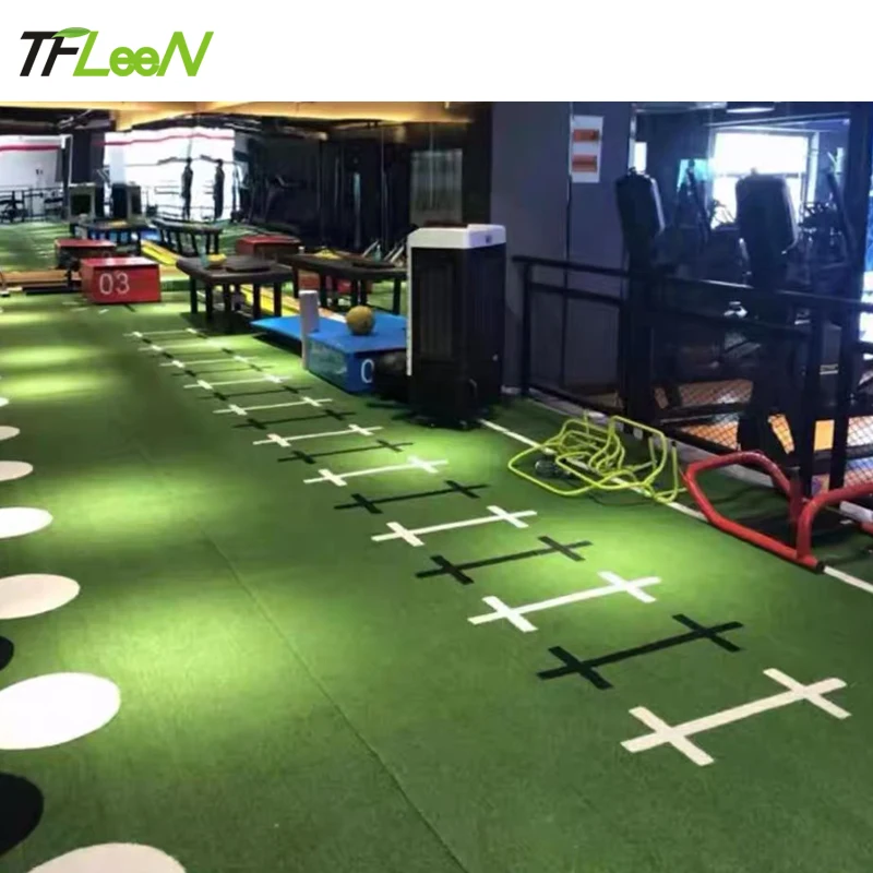 
Waterproof Artificial lawn Turf Carpet Indoor Gym Sled Turf Grass for Training Fitness mat rug Pattern customization 