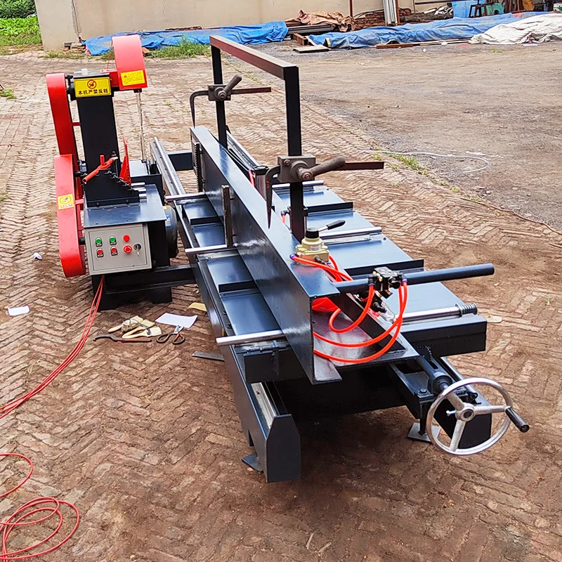 Brand New 380V Horizontal Square Wood Push Semi-Automatic Circular Saw 380V Horizontal Log Cutting Board Saw Saw Machine