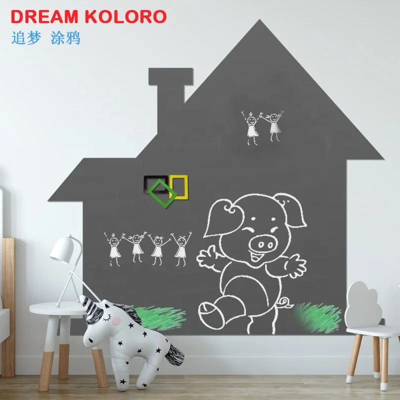 Custom Shape Green Chalkboard Self Adhesive Flexible Magnetic Chalk Blackboard