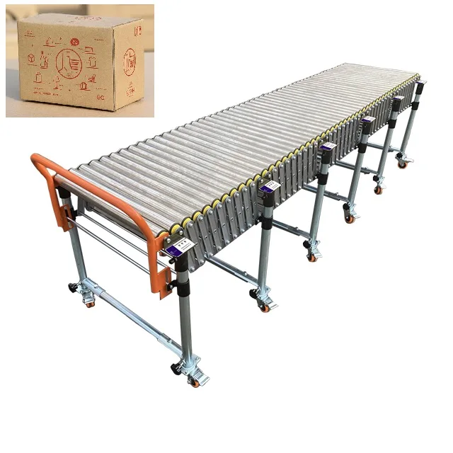 EPC-02 High Flexible Gravity Conveyor Roller Convery Belt Screw Conveyor System Belt Conveyor Machine