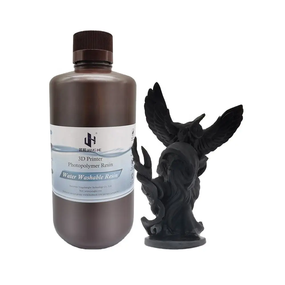 JAMGHE 8K Water Washable Resin For 3D Printer 405nm UV Light LCD DLP SLA  Resins Great Surface Irritation Factory Manufacturer