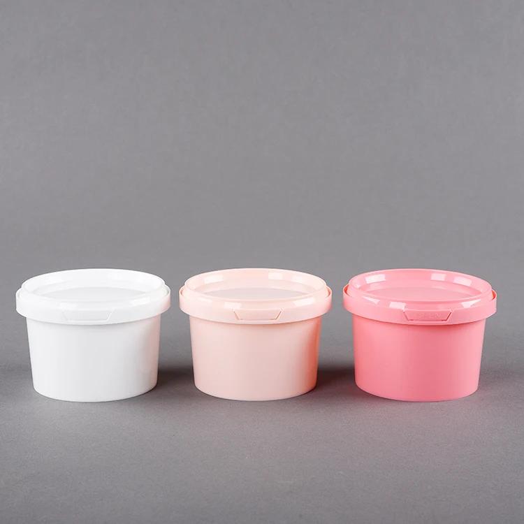 Biodegradable freezer safe size option color plastic round deli food storage tamperproof round containers with lids