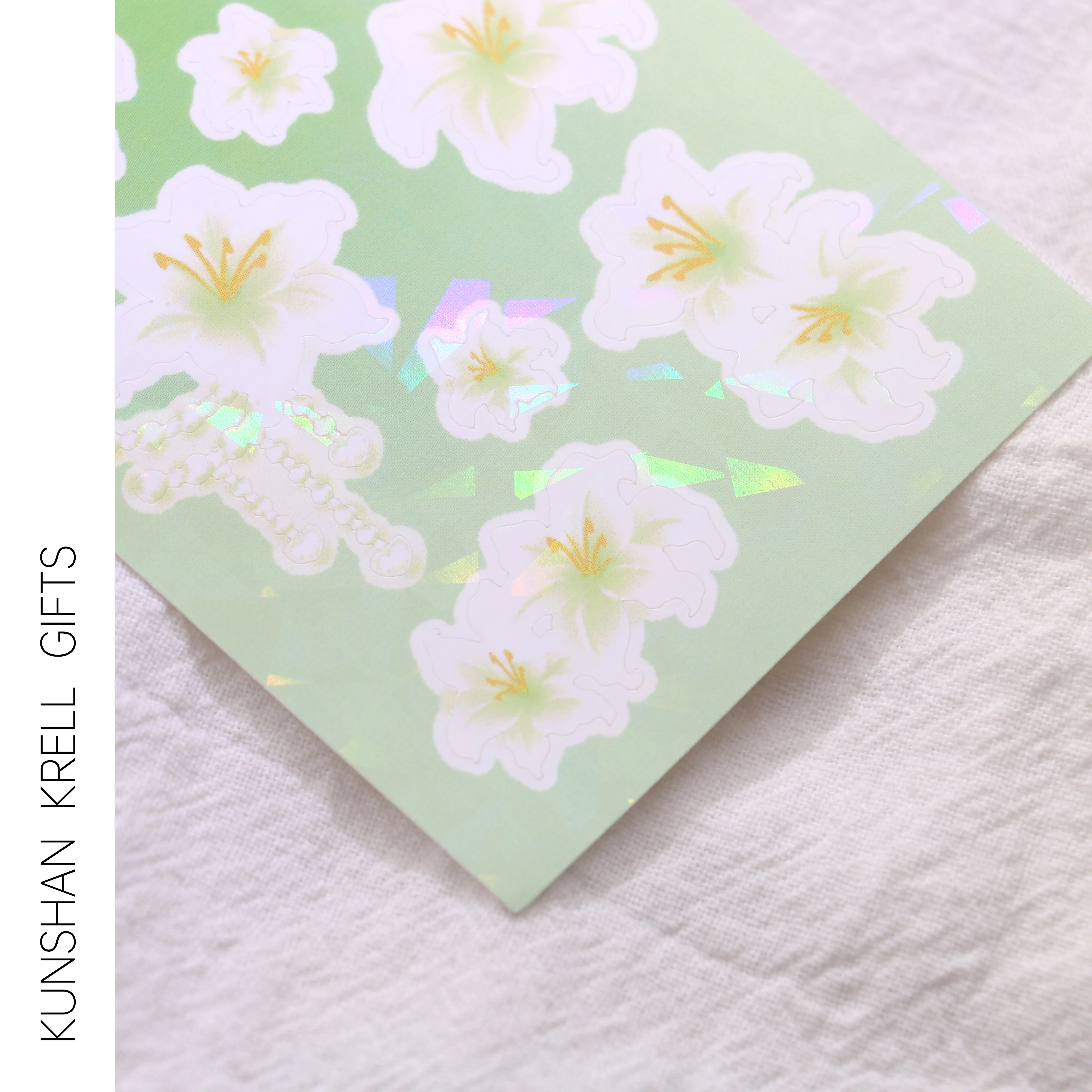 Custom Cute  Cartoon Sticker Custom Crystal Company Logo Stickers  Wholesale Custom Decorative Clear Stickers