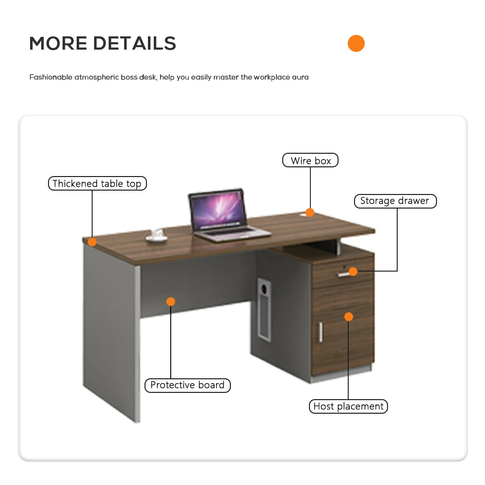 HQ Small Simple Office Table Executive Office Desk Table Manager Boss Office Desk