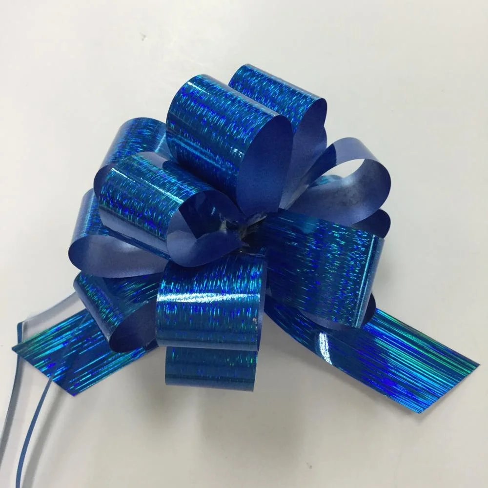 pp holographic pull bow for gift packing