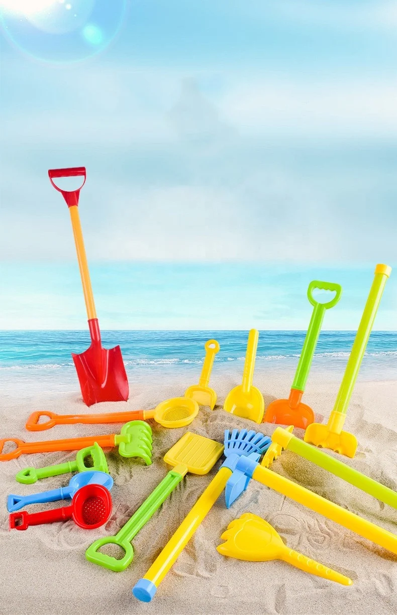 Beach Shovel And Bucket Plastic Shovel Sand Dig Snow Play Water Play Sand Tools Stand Toys For Kids