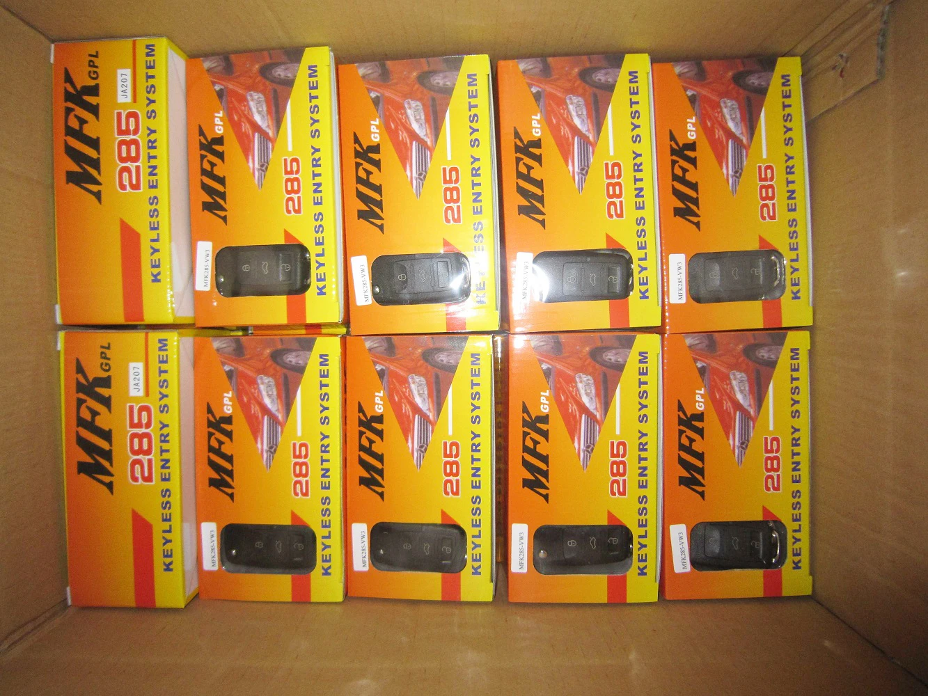 Whole sale universal car keyless entry mfk 285 remote auto lock unlock Milano keyless entry system