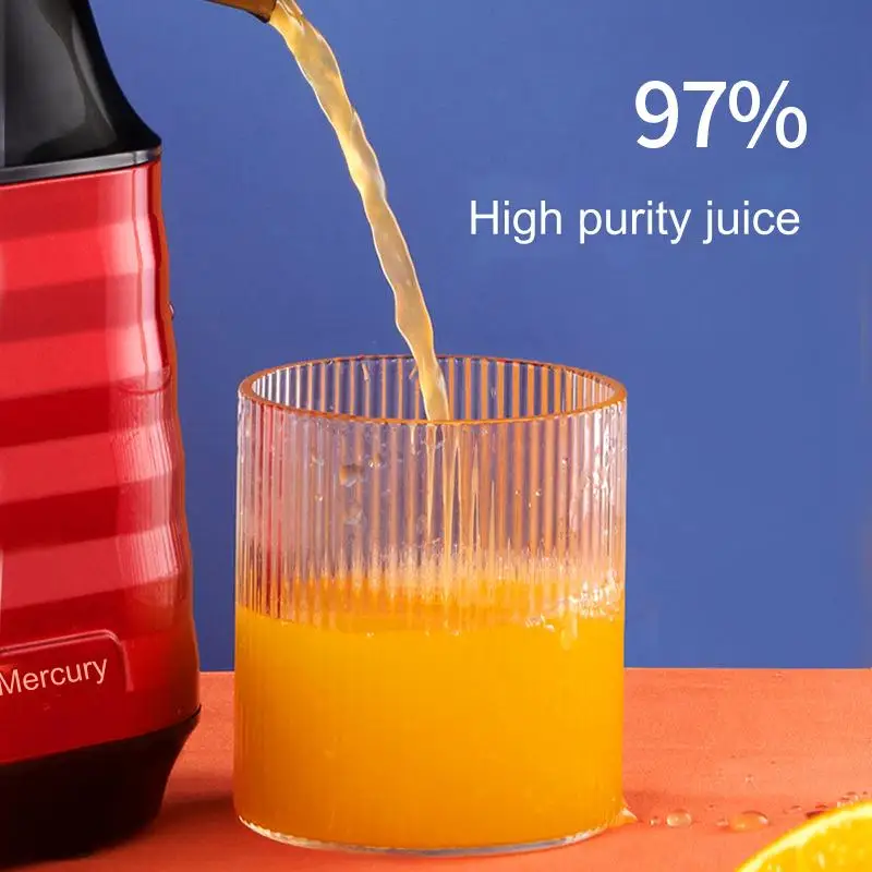 Household easy-to-clean slow-speed fruit and vegetable juicer, small-diameter milkshake machine and original juice machine