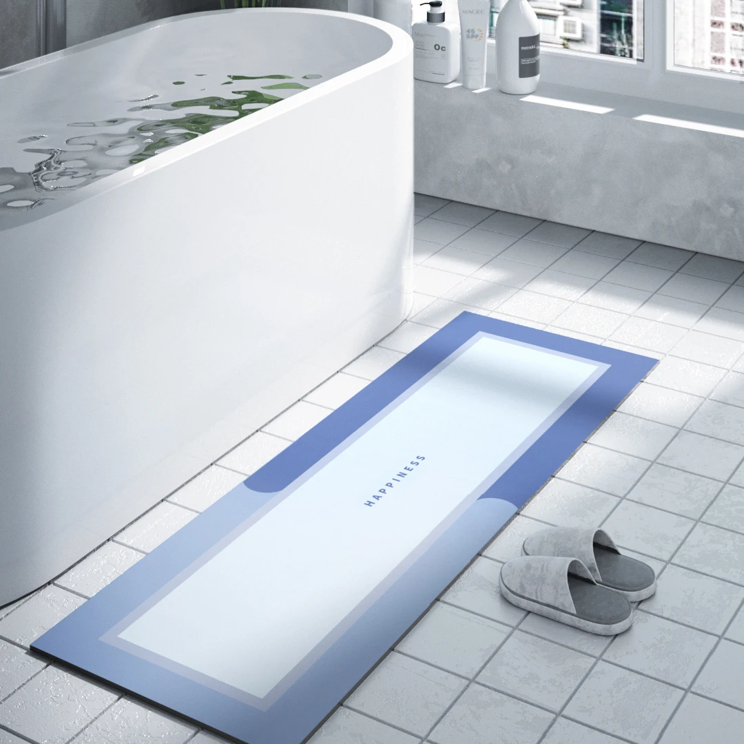 Kid Home Essential Green Bathroom Non Slipshower Baby 2 Piece Anti Slip Soft Floor Outdoor Bear Cartoon 70x140 Bath Mat