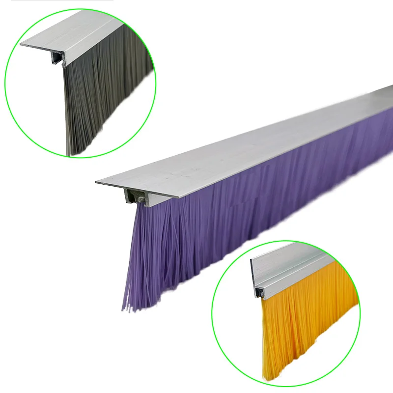 Subway Screen Door Brush UL94 V0 Flame Retardant Nylon PA6 Strip Brush