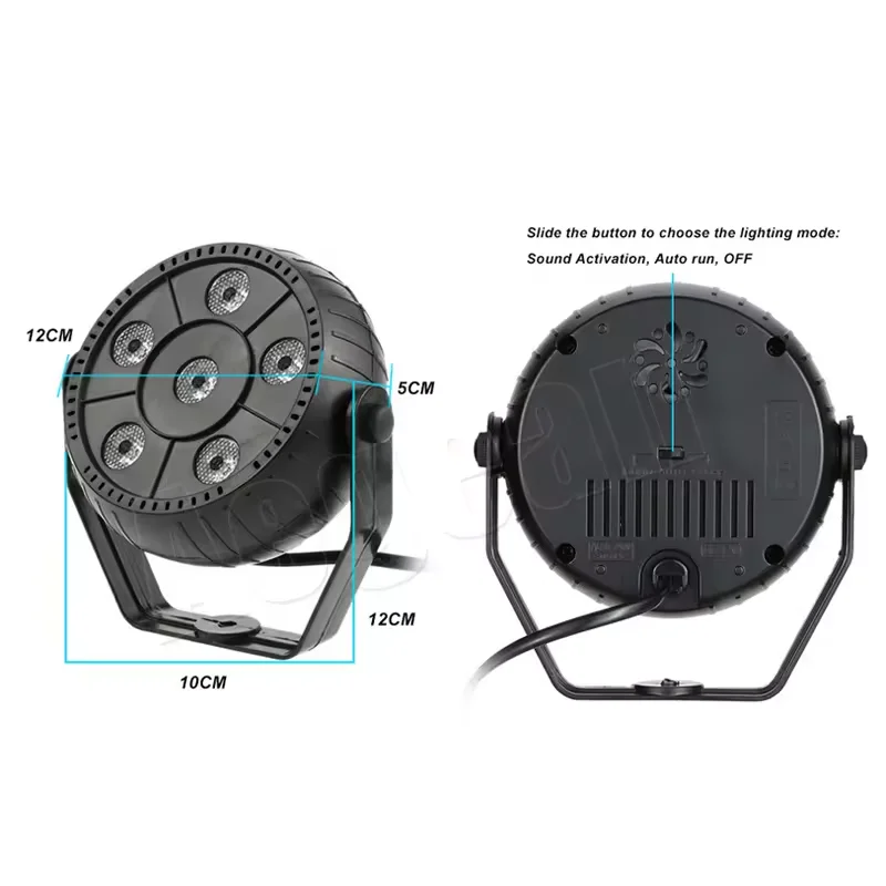 Wholesale 6X1W Rgb 3In 1 Plastic Led Par Light For Indoor Party